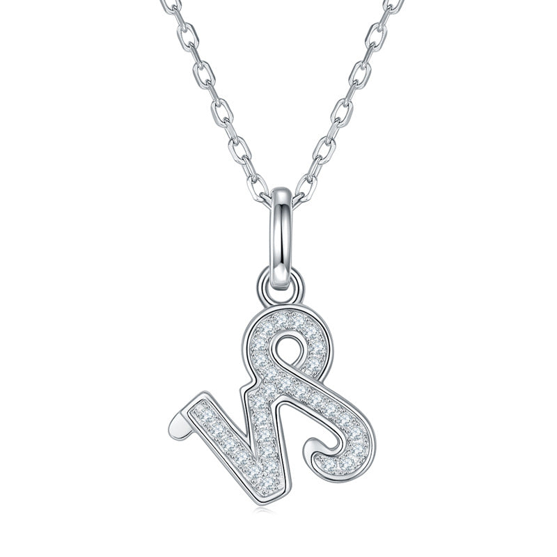 Twelve zodiac signs moissanite necklace