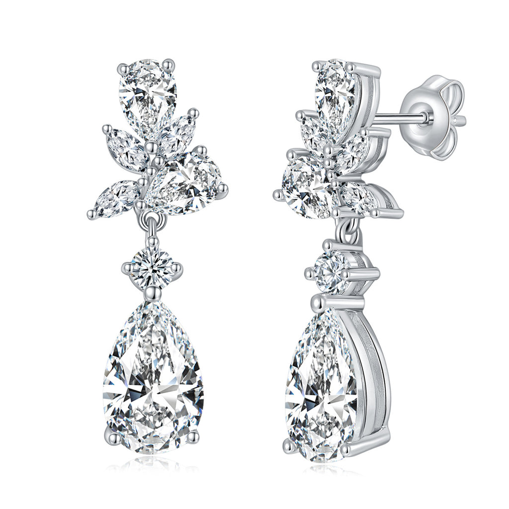 Aurora Teardrops · Luxury all moissanite Earrings