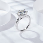 Spiritual Six Claws Full Moissanite Ring