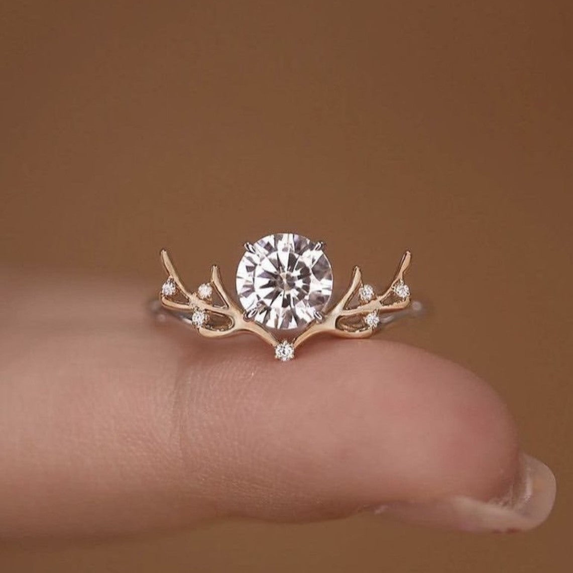 Spirit Deer Star Wish · Moissanite Ring