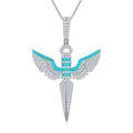 Dark Night Edge · Hip hop · Men's Enamel Moissanite Necklace