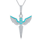 Dark Night Edge · Hip hop · Men's Enamel Moissanite Necklace