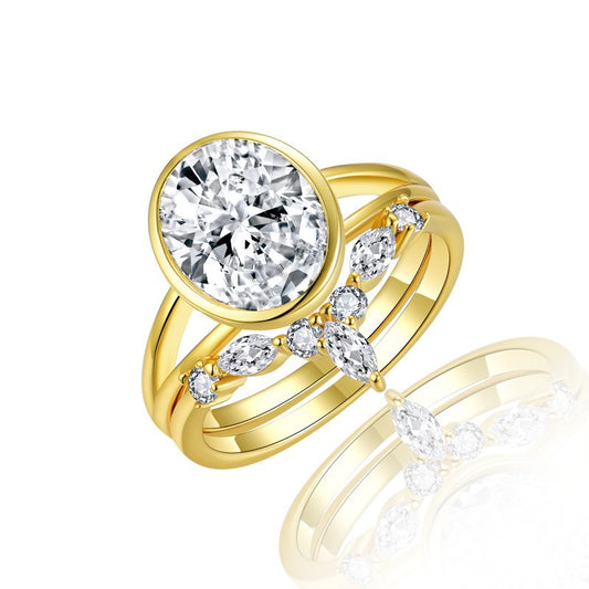 Eternal Kiss - All Moissanite Ring