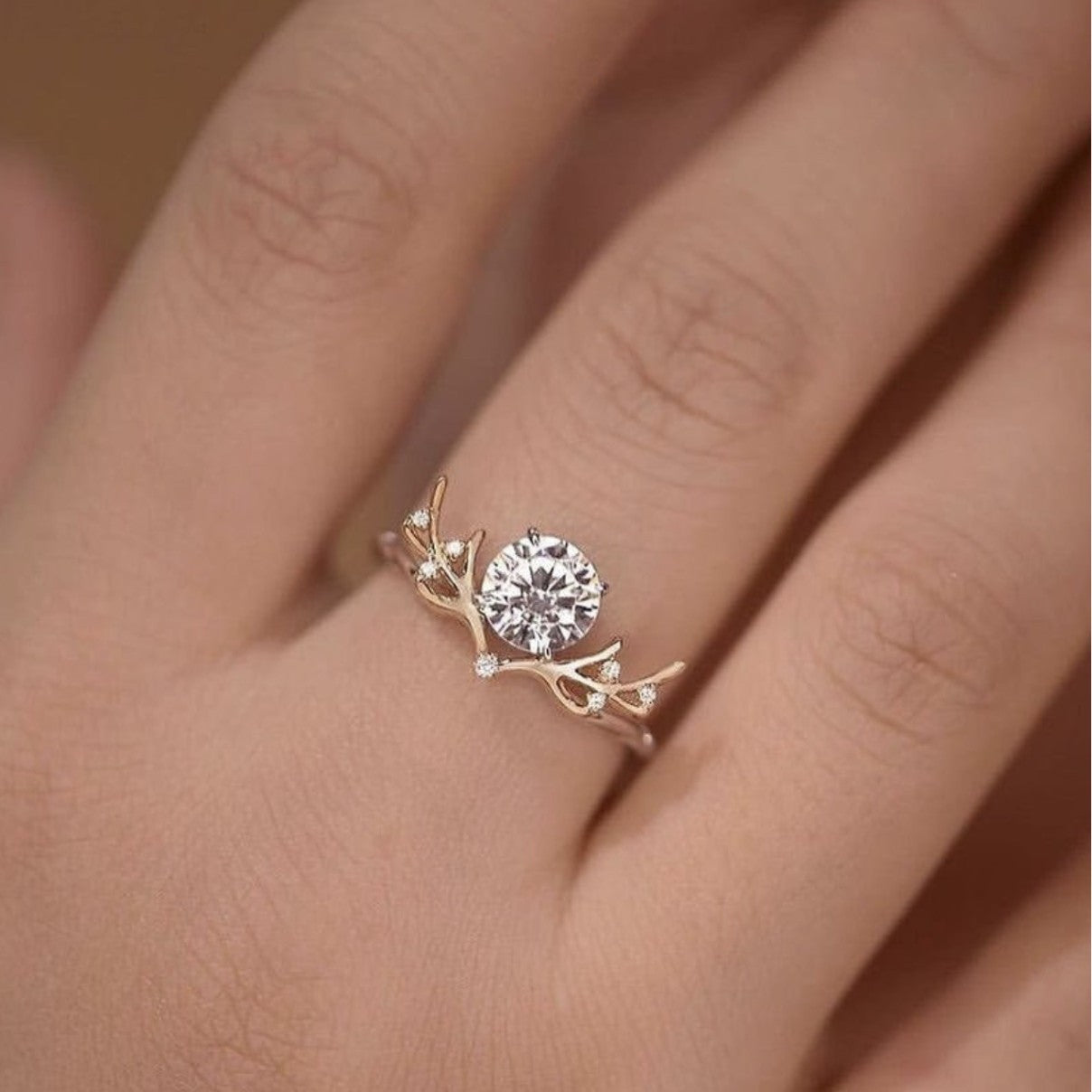 Spirit Deer Star Wish · Moissanite Ring