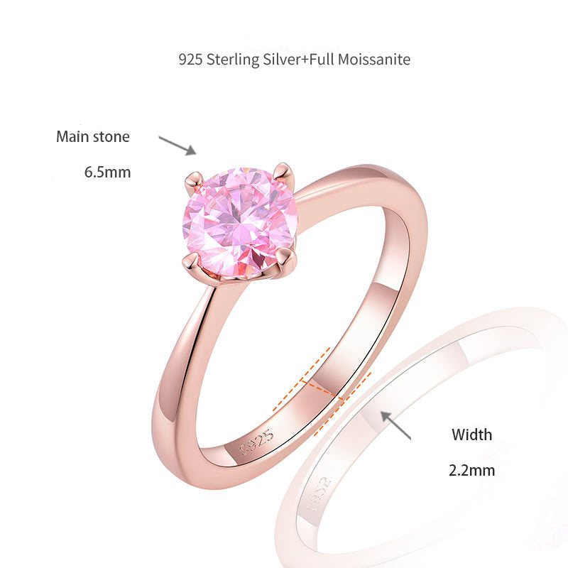 Sakura Blowing Snow · Moissanite Ring