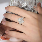 Full Moissanite Marquise Ring