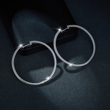 Interstellar Minimalist · All Moissanite Large Earrings