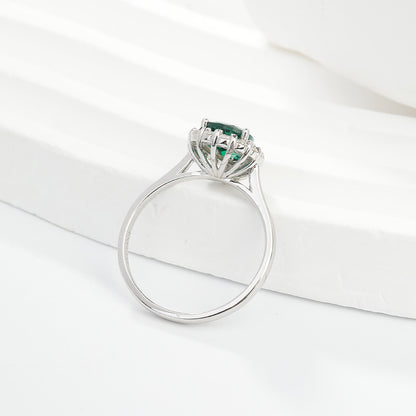 The Wizard of Oz · 1.5-carat pear shaped moissanite diamond ring