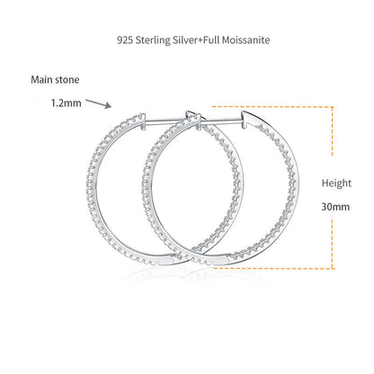Interstellar Minimalist · All Moissanite Earrings