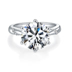 Spiritual Six Claws Full Moissanite Ring
