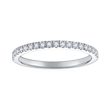 Tri color Aurora Moissanite Ring Set