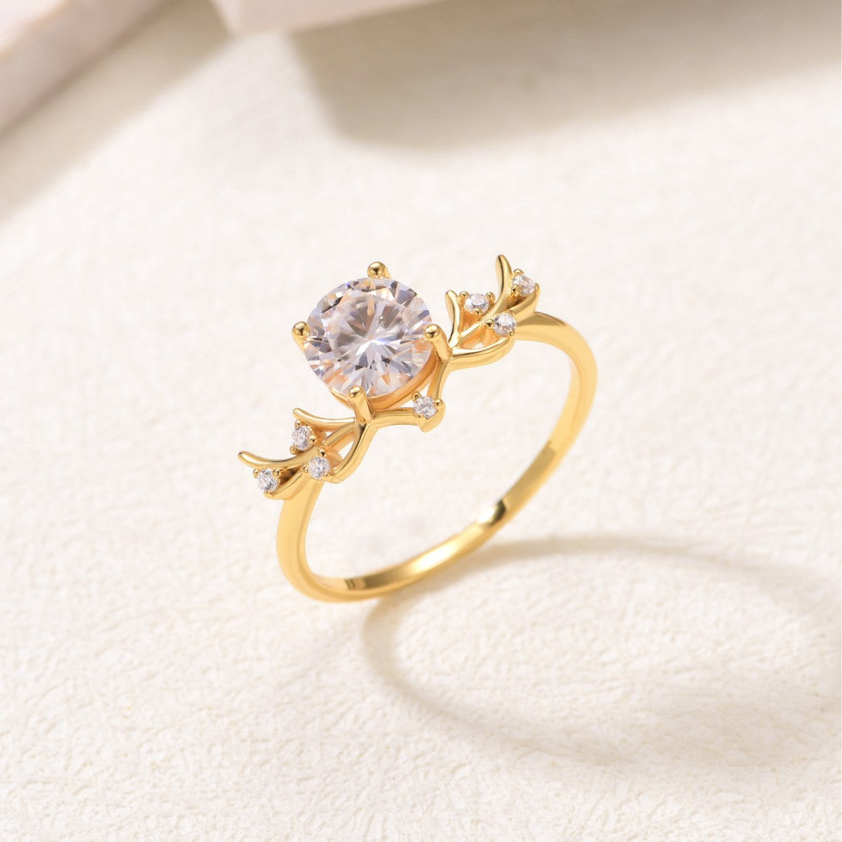 Spirit Deer Star Wish · Moissanite Ring