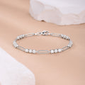Moissanite Two tone Bracelet