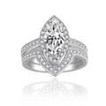 Full Moissanite Marquise Ring