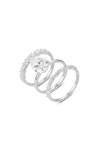Star River Vortex Elliptical moissanite ring set