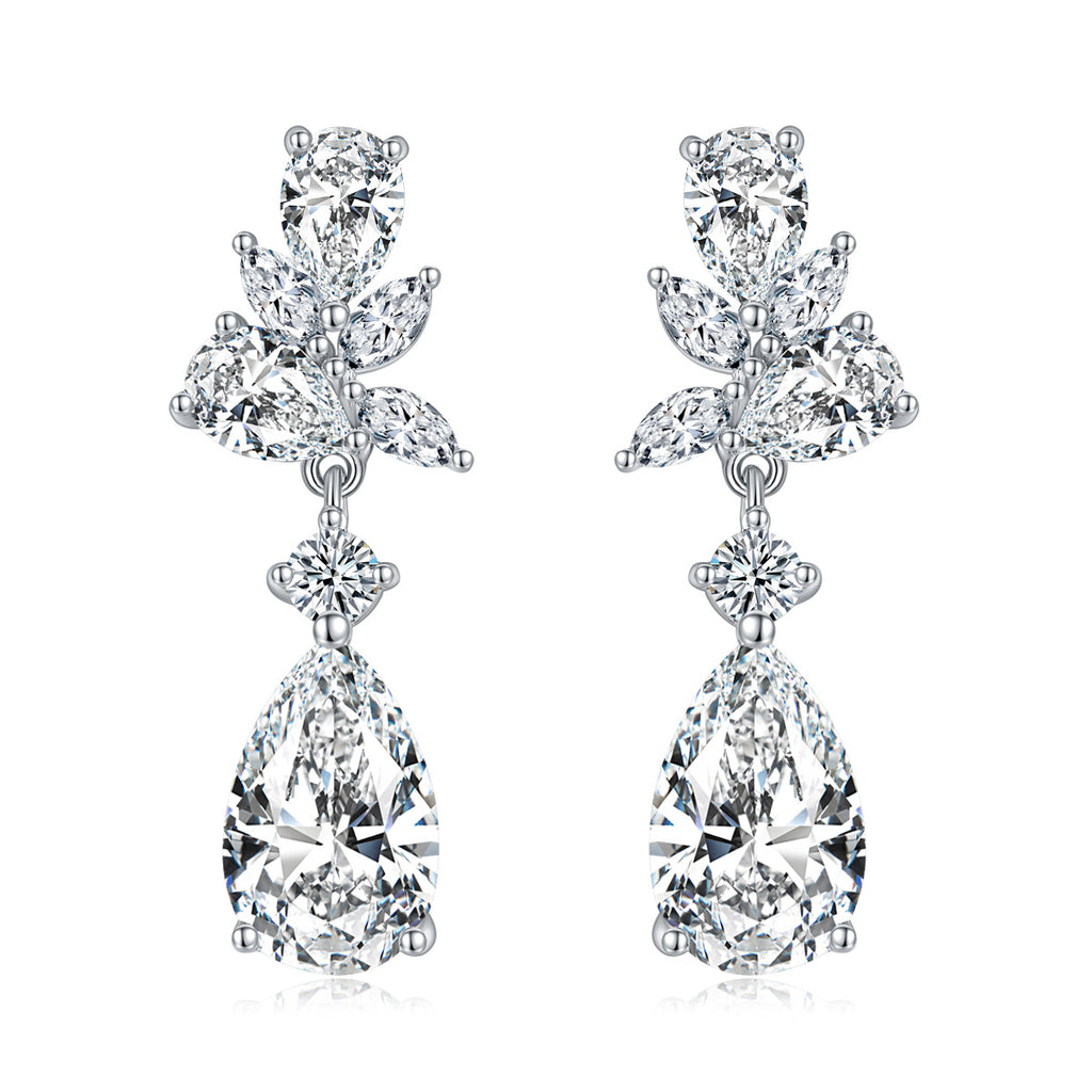 Aurora Teardrops · Luxury all moissanite Earrings