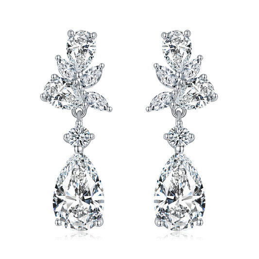 Aurora Teardrops · Luxury all moissanite Earrings