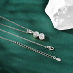 Moissnate diamond necklace with unlimited symbol