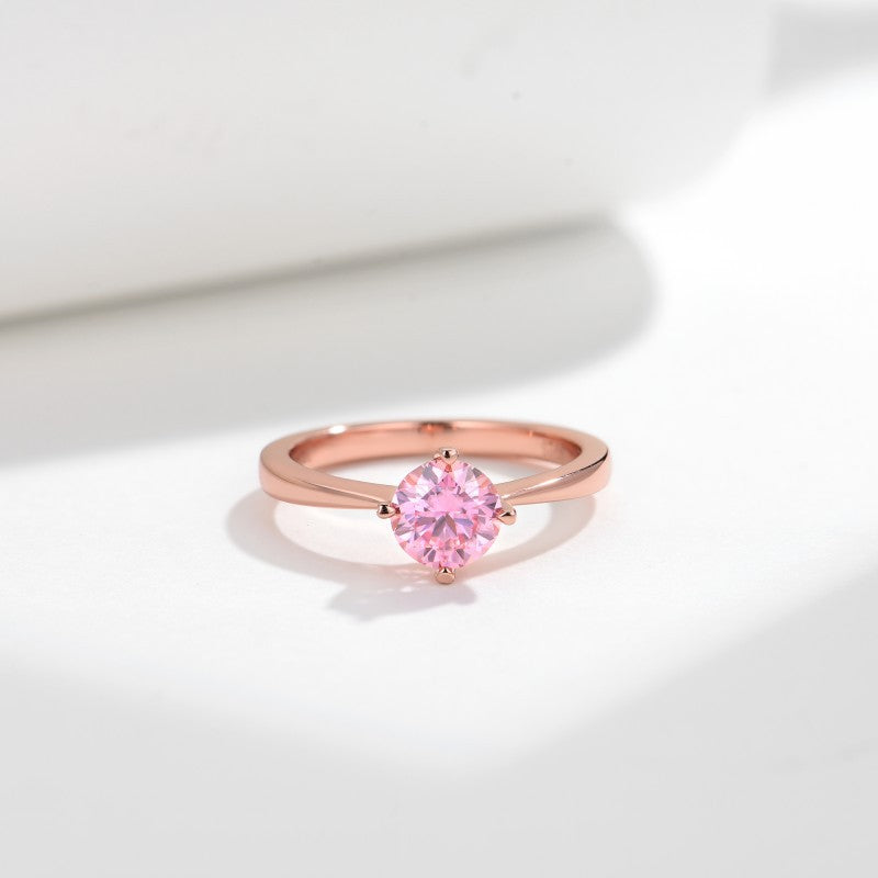 Sakura Blowing Snow · Moissanite Ring