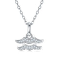 Twelve zodiac signs moissanite necklace