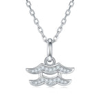 Twelve zodiac signs moissanite necklace