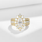 Star River Kiss · Marquise Moissanite Ring