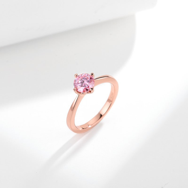 Sakura Blowing Snow · Moissanite Ring