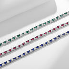 Tri color Star River Multi layer Gemstone Necklace