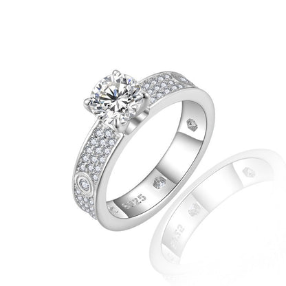 Minimalist Light · 1 Carat Full Moissanite Ring
