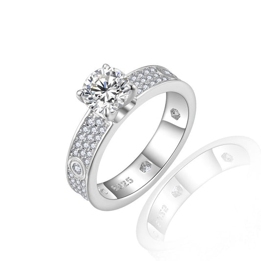 Minimalist Light · 1 Carat Full Moissanite Ring