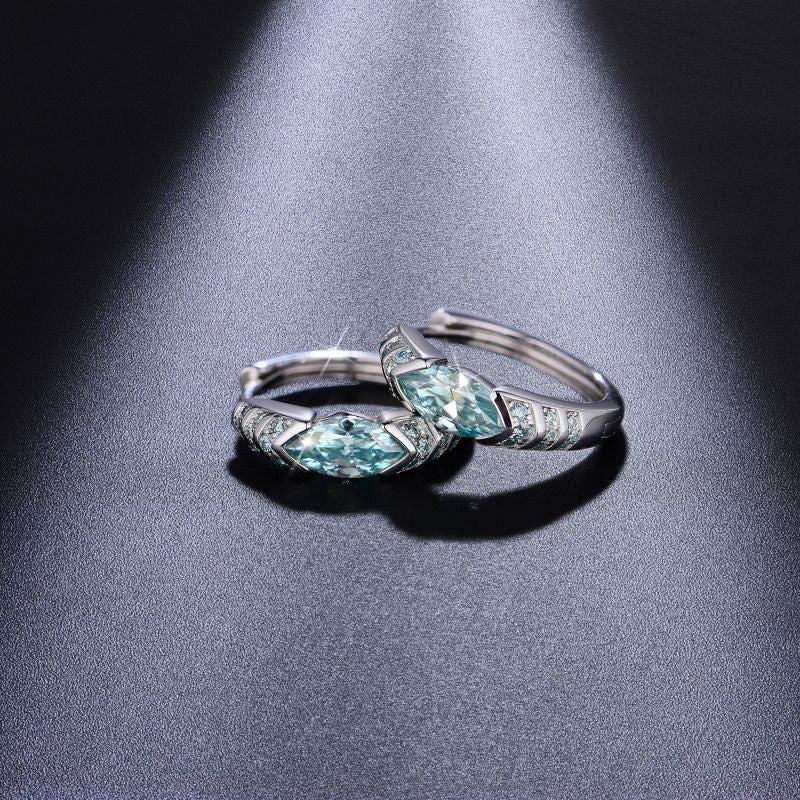 Tears of the Ocean Moissanite Earrings