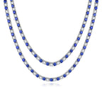Tri color Star River Multi layer Gemstone Necklace