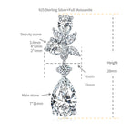 Aurora Teardrops · Luxury all moissanite Earrings