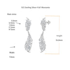 Wings Flowing Light · Full Moissanite Earrings