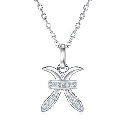 Twelve zodiac signs moissanite necklace