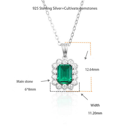 The Wizard of Oz · 2 carat cultivated emerald necklace