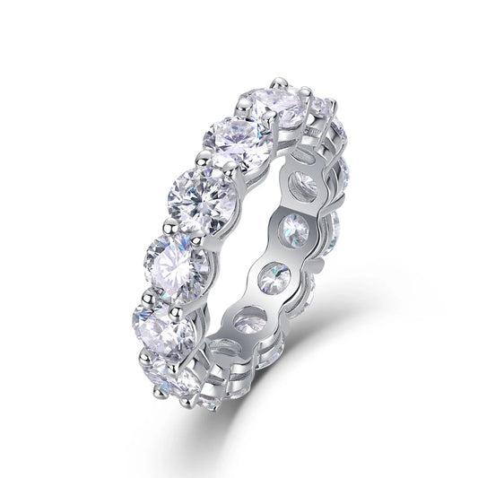 Cuban moissanite ring