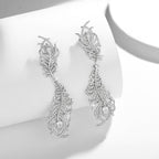 Wings Flowing Light · Full Moissanite Earrings