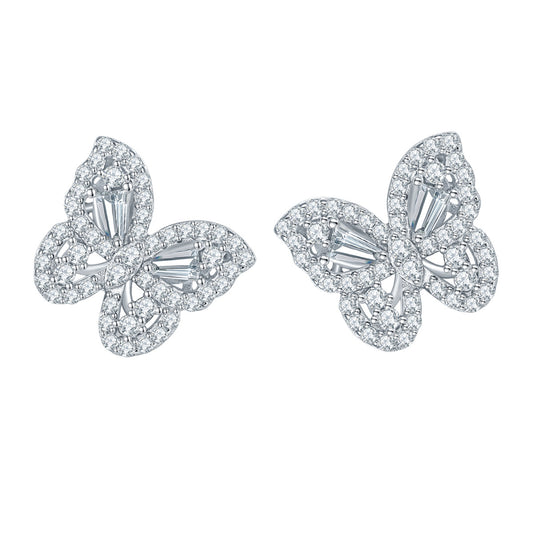 Butterfly Dance Star River · Full Moissanite Ear Nails