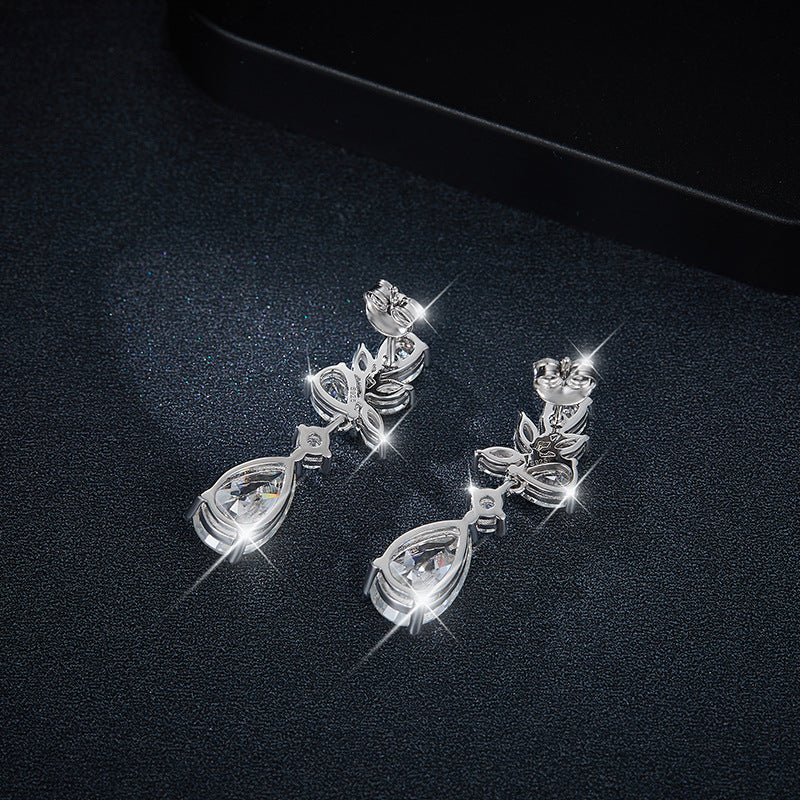 Aurora Teardrops · Luxury all moissanite Earrings