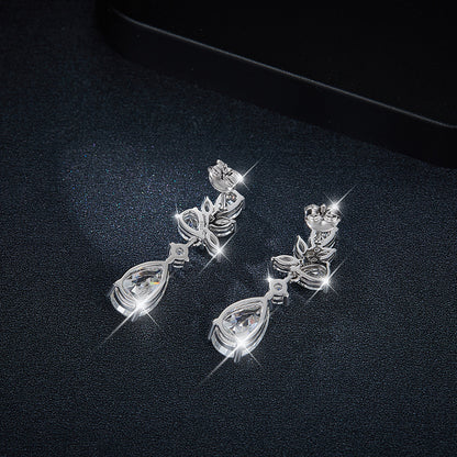 Aurora Teardrops · Luxury all moissanite Earrings