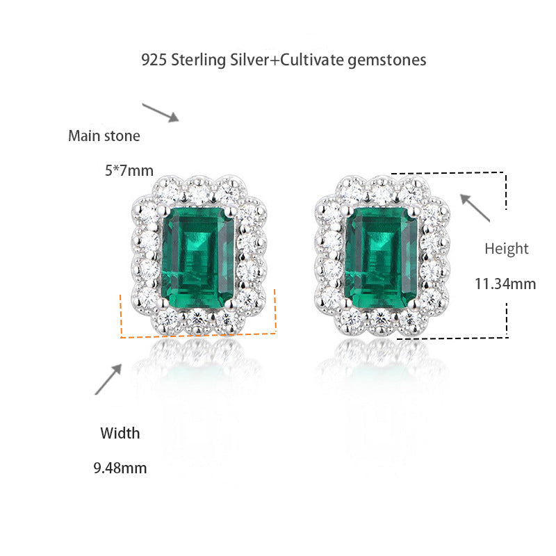 The Wizard of Oz · 1 carat cultivated emerald earrings