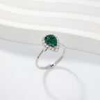 The Wizard of Oz · 1.5-carat pear shaped moissanite diamond ring