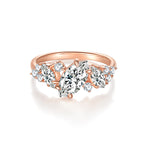 Kiss of the Milky Way · Moissanite Marquise Ring