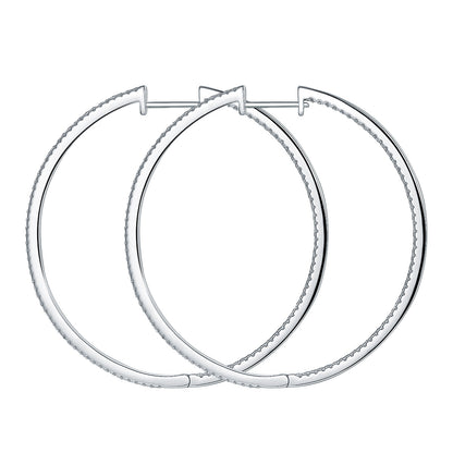 Interstellar Minimalist · All Moissanite Large Earrings