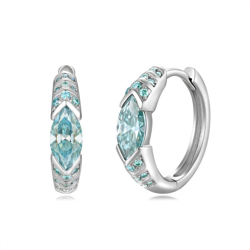 Tears of the Ocean Moissanite Earrings