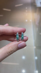 Tears of the Ocean Moissanite Earrings