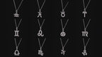 Twelve zodiac signs moissanite necklace